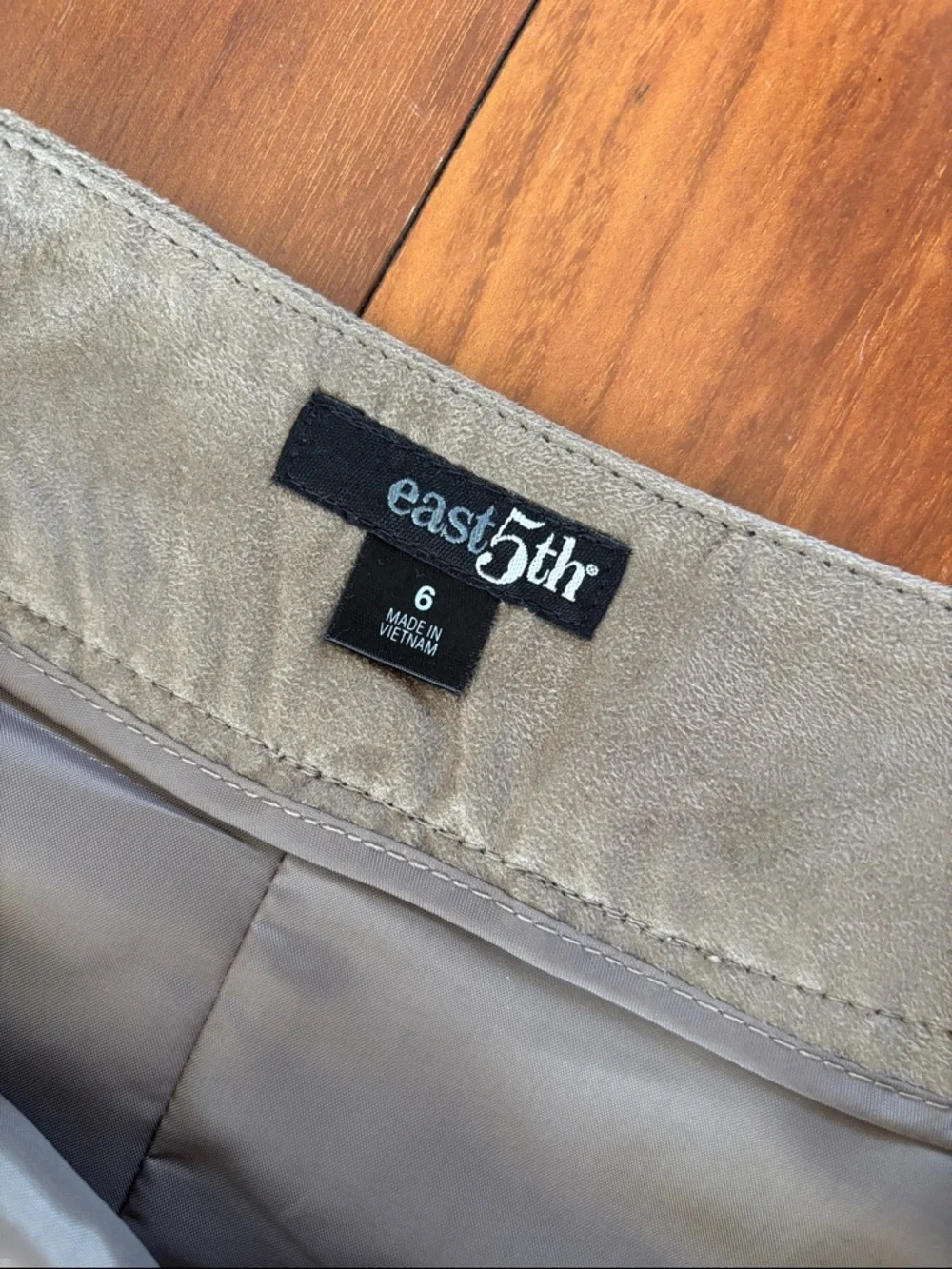 NWT faux suede skirt